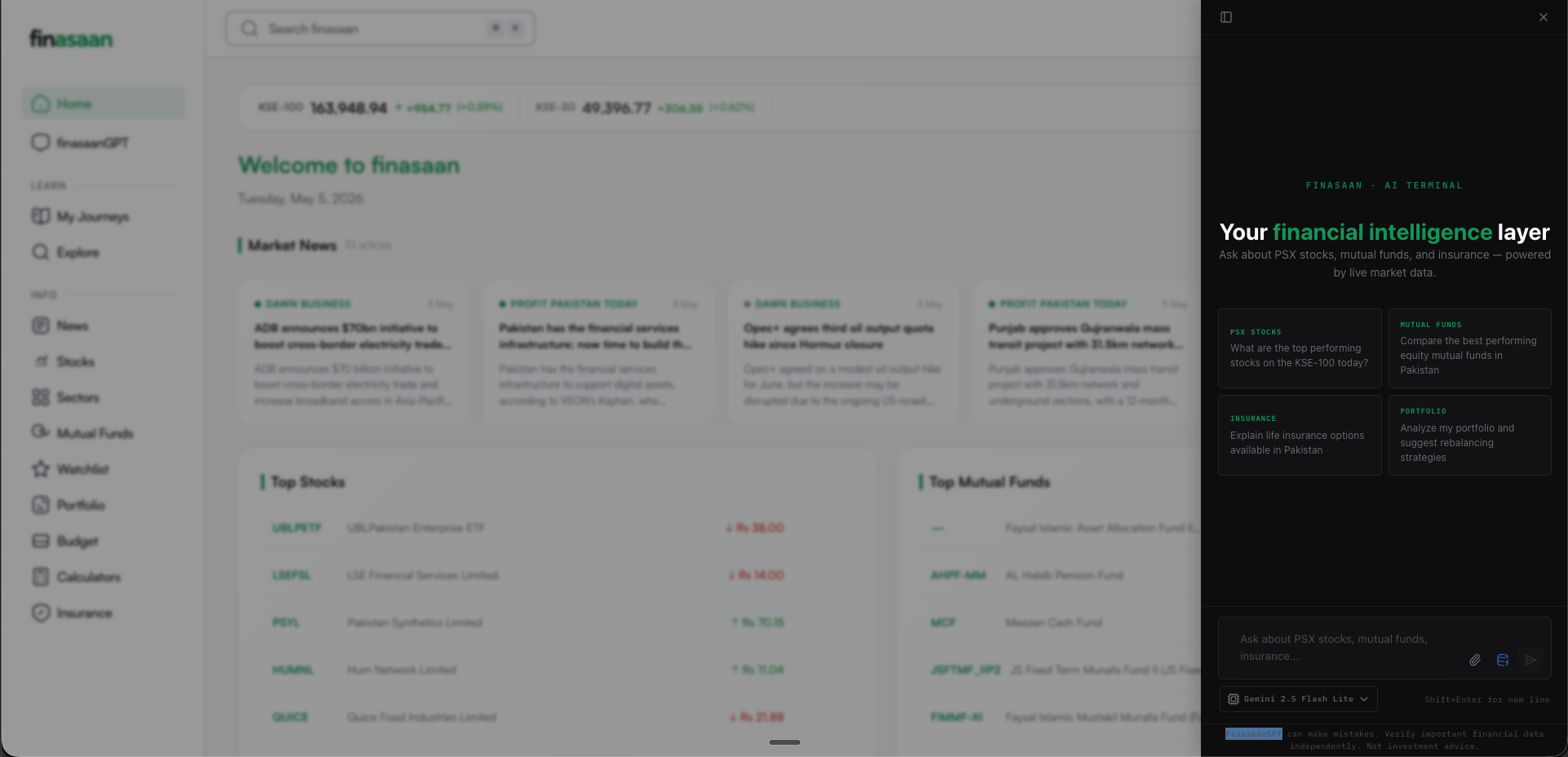 FinasaanGPT chat preview